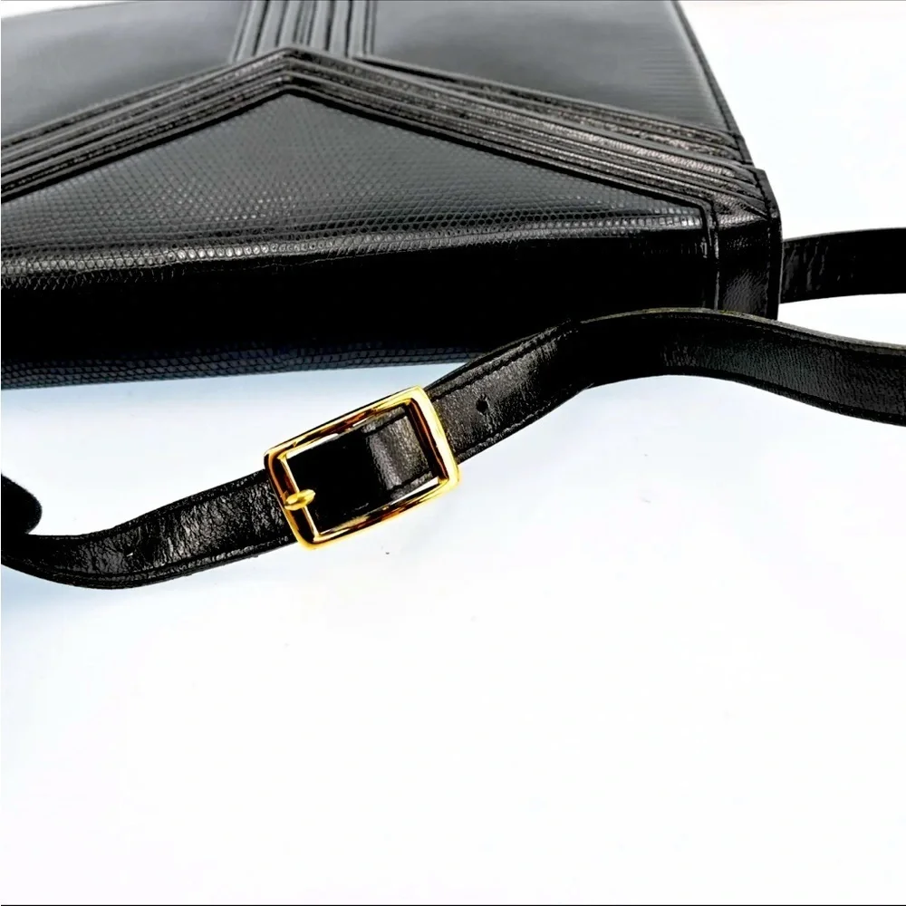 YVES SAINT LAURENT Vintage Shoulder Bag Leather Black w/cover bag P2407J602​​​ - Picture 10 of 16